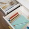 Martha Stewart Kerry Plastic Stackable Office Desk Drawer Organizers with Gold Trim, Various Sizes, Set of 8 BE-PB3371-G-8-CLRGLD-MS - alternate 5